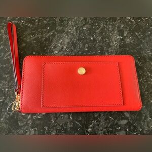 Michael Kors Greenwich Travel Zip Around Continental Wallet Sienna/luggage